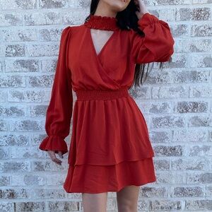 Ruffle Sleeve Boutique Dress